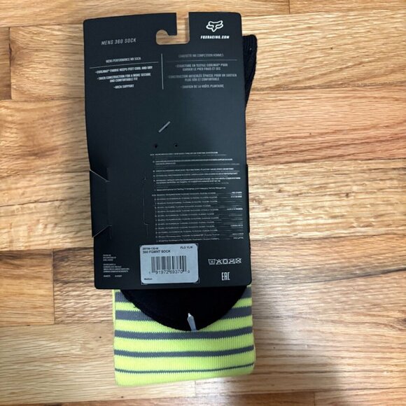 New Mens Medium 7-9 Fox Racing 360 Coolmax Mens Dirt Bike Motocross Long Socks - Picture 3 of 3